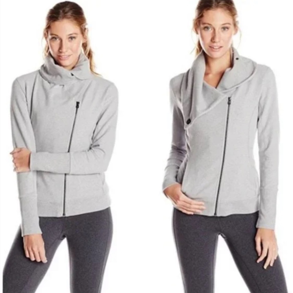 Lucy Hatha Flow Gray Asymmetrical Jacket